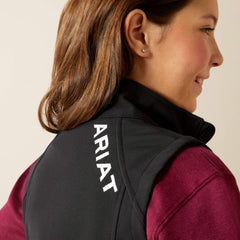 Ariat Logo Softshell Vest Kids - BLACK/SOUTHWEST MINIMAL PRINT