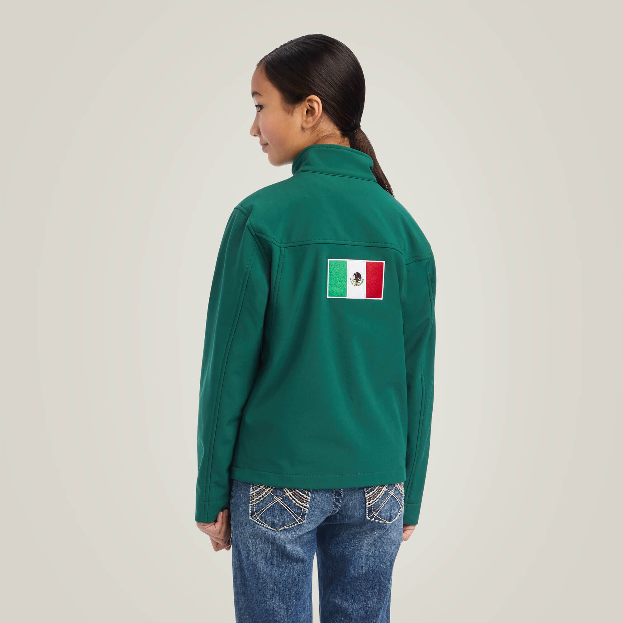 New Team Softshell MEXICO Jacket Kids - VERDE