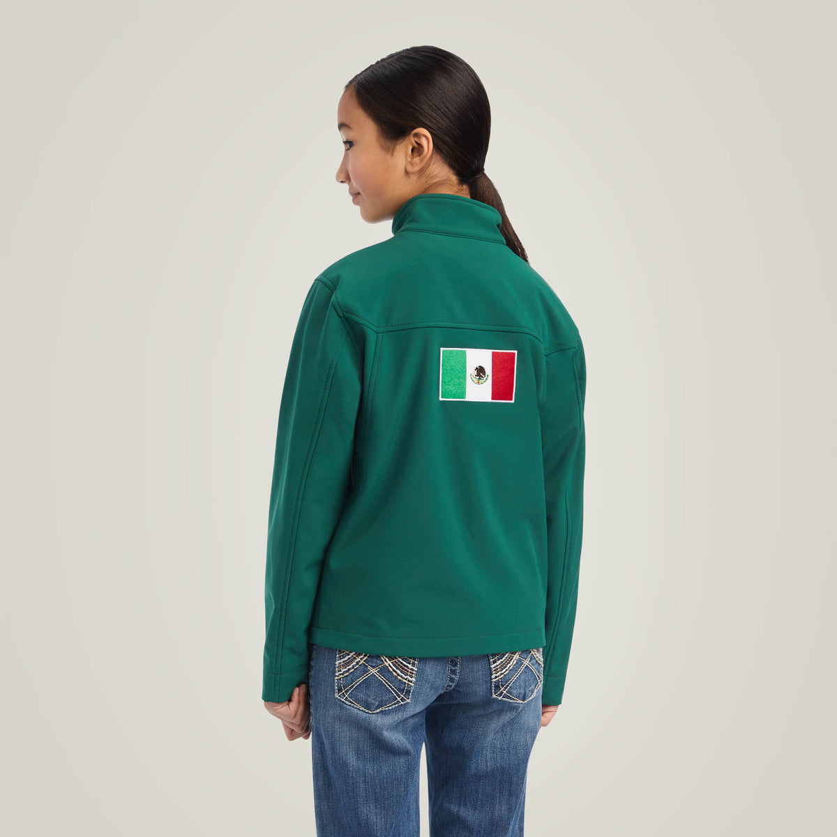 New Team Softshell MEXICO Jacket Kids - VERDE
