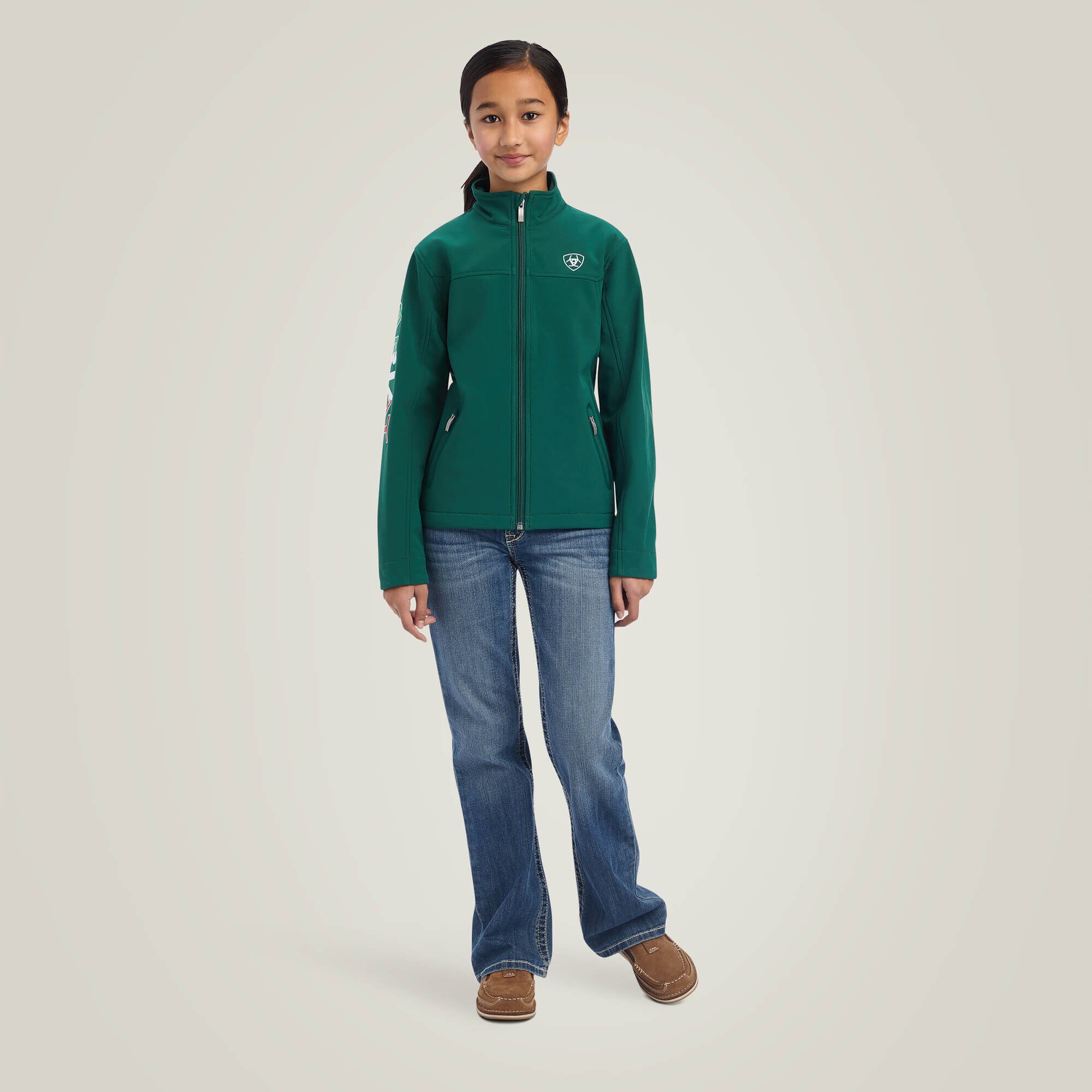New Team Softshell MEXICO Jacket Kids - VERDE