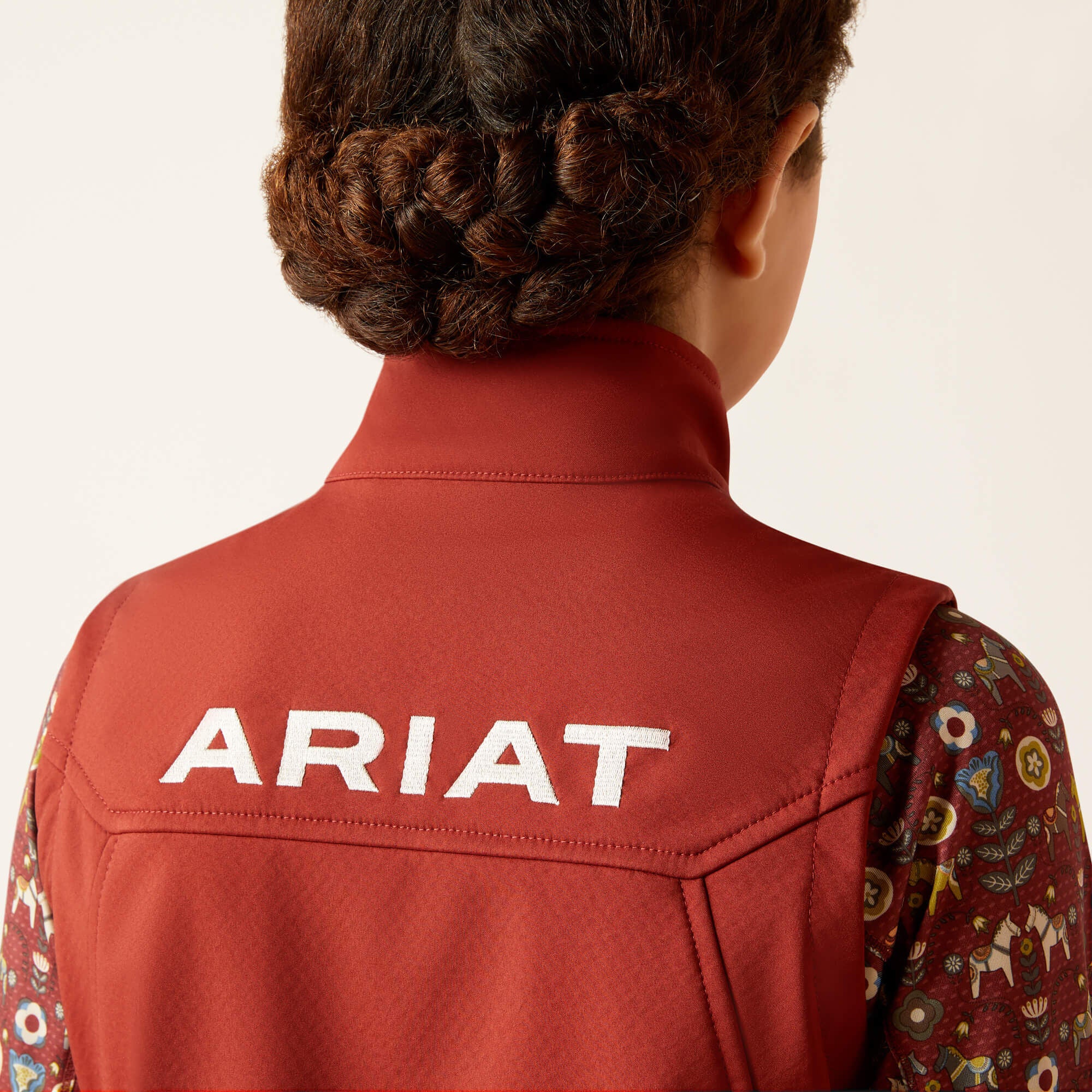 New Team Softshell Vest Kids - FIRED BRICK