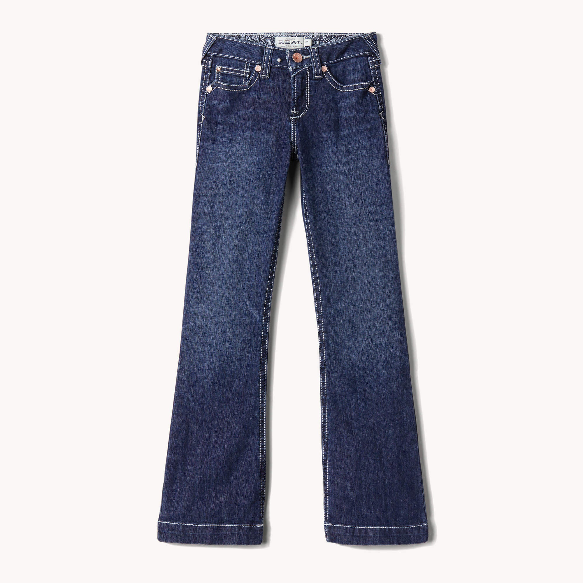 Trouser Mid Rise Stretch Ella Wide Leg Jean Kids - NAOMI