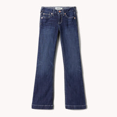 Trouser Mid Rise Stretch Ella Wide Leg Jean Kids - NAOMI