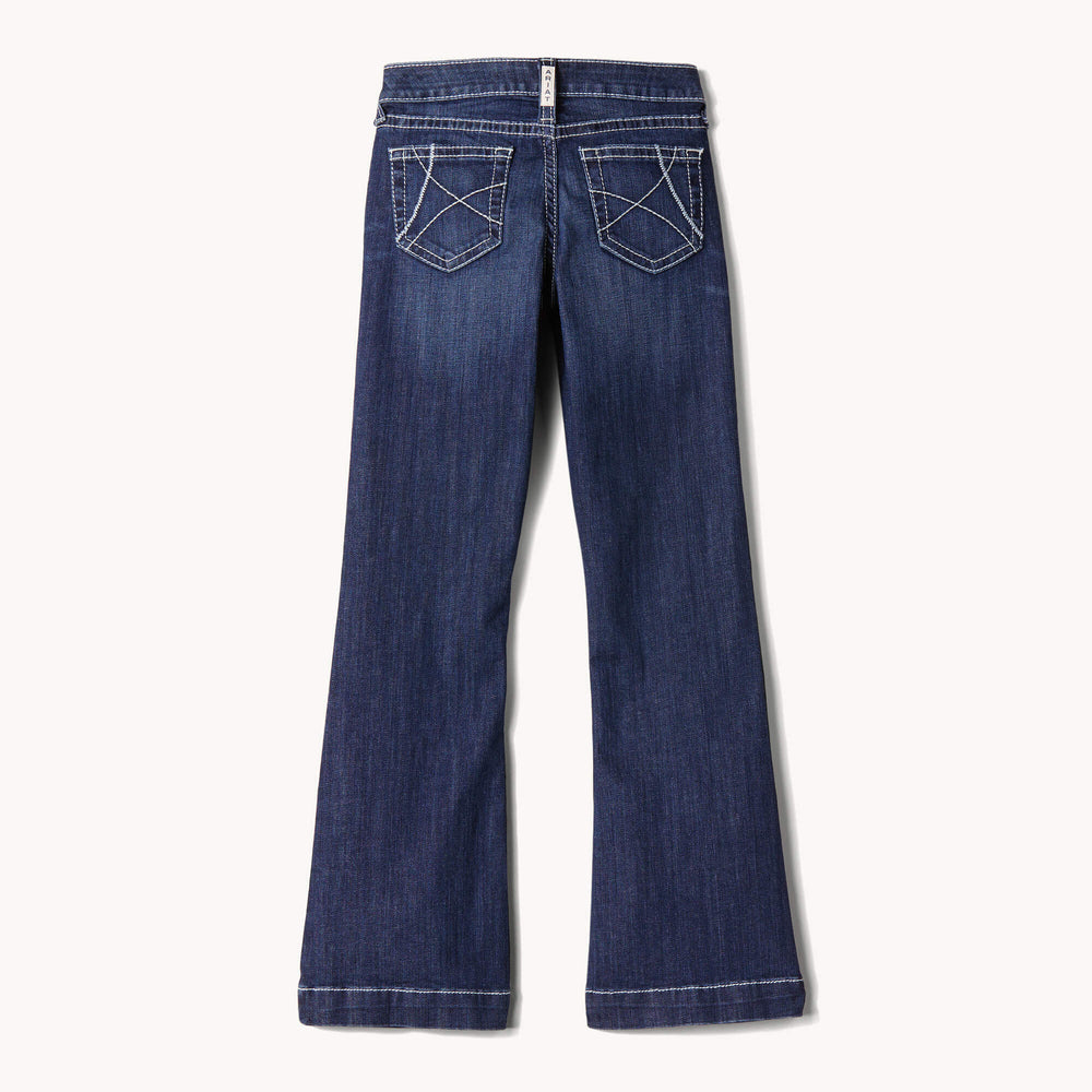 Trouser Mid Rise Stretch Ella Wide Leg Jean Kids - NAOMI