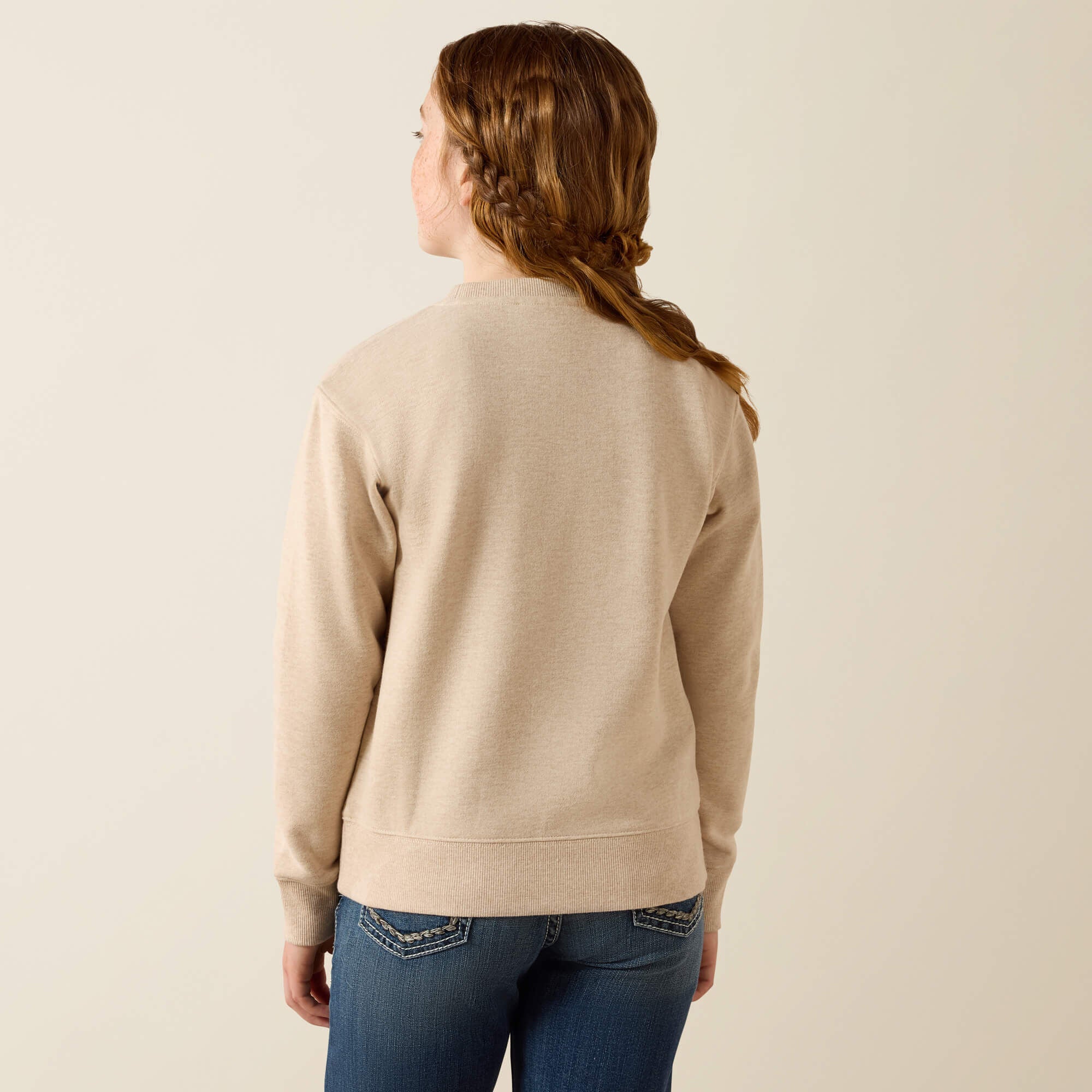 Logo Arch Sweatshirt Kids - OATMEAL HEATHER