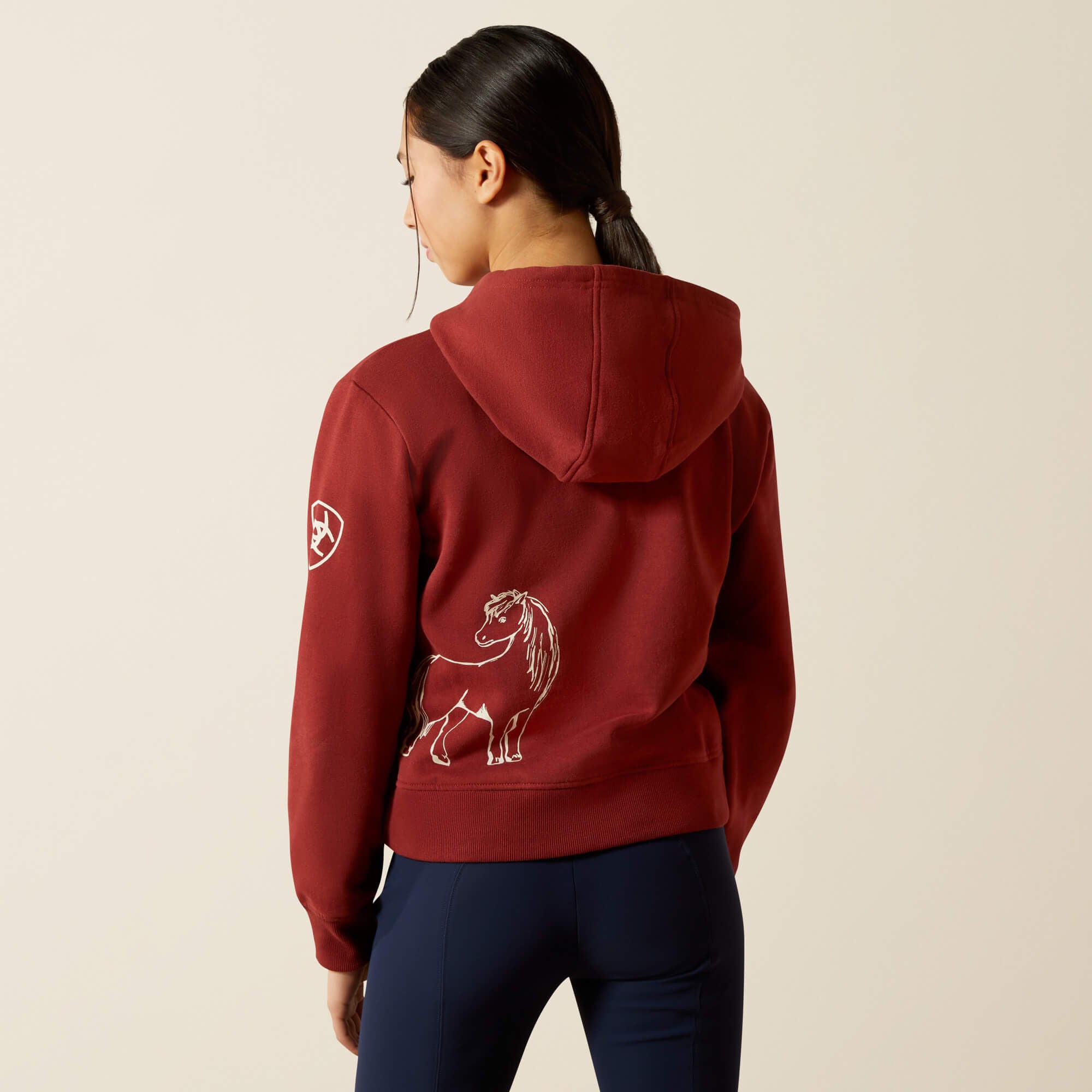 Spiffy Full Zip Sweatshirt Kids - MADDER BROWN