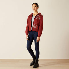 Spiffy Full Zip Sweatshirt Kids - MADDER BROWN