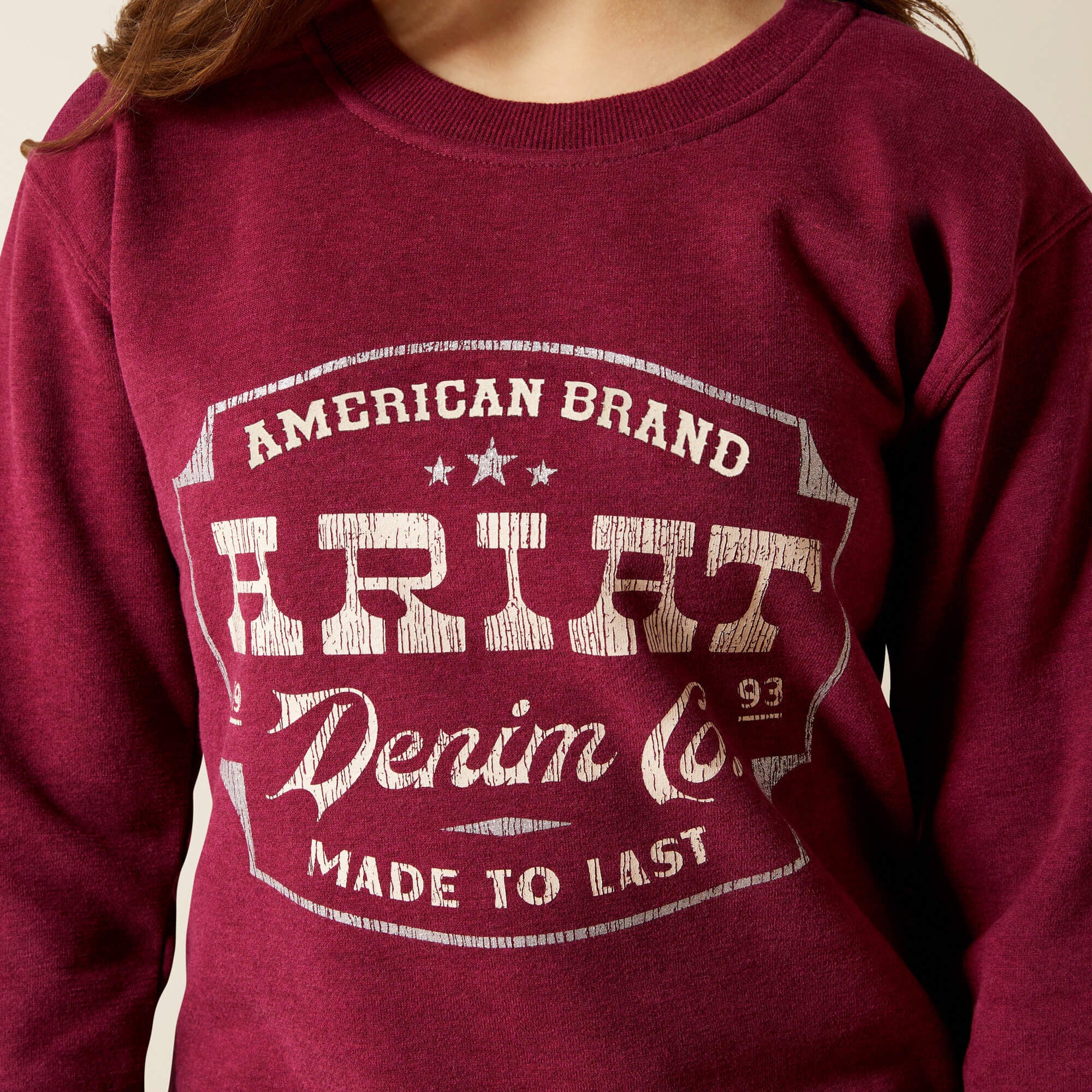 Ariat Emblem Sweatshirt Kids - HEATHER