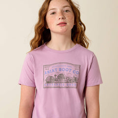 Ariat Farm Patch T-Shirt Kids - LAVENDER