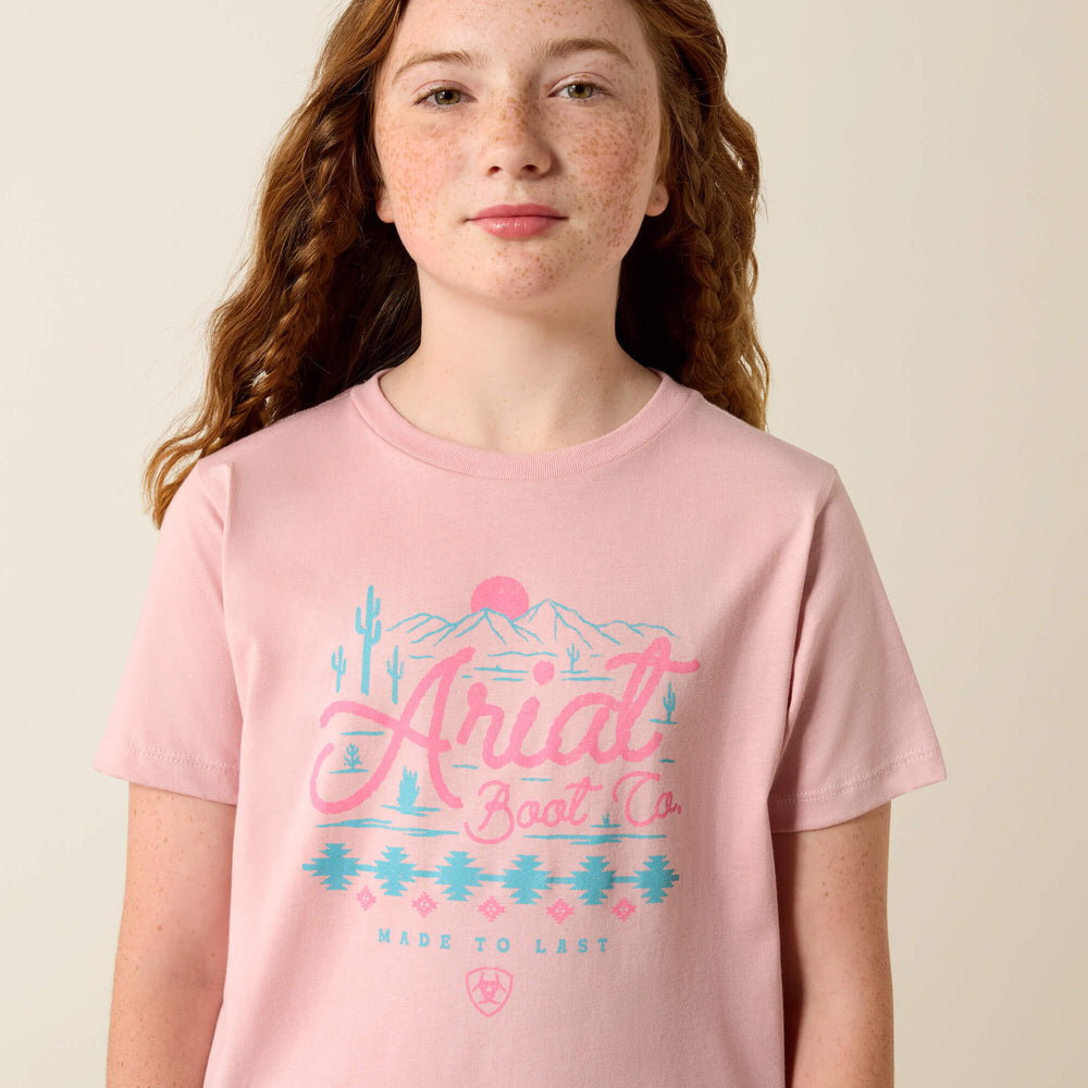 Ariat Southwest Sunset T-Shirt Kids - DUSTY ROSE