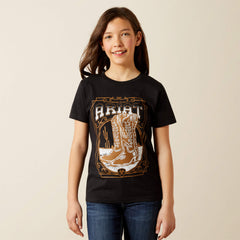 Ariat Boot Cloche T-Shirt Kids - BLACK