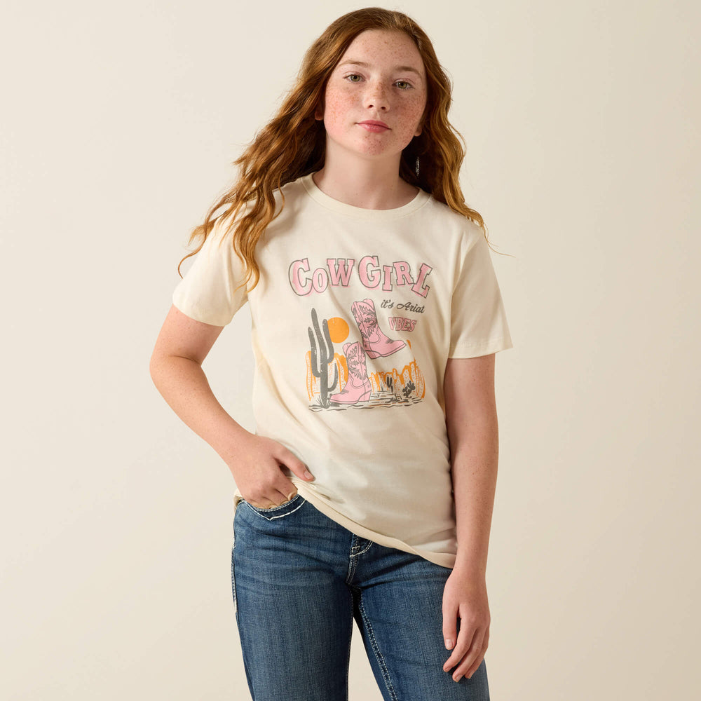 Ariat Cowgirl Vibes T-Shirt Kids - NATURAL