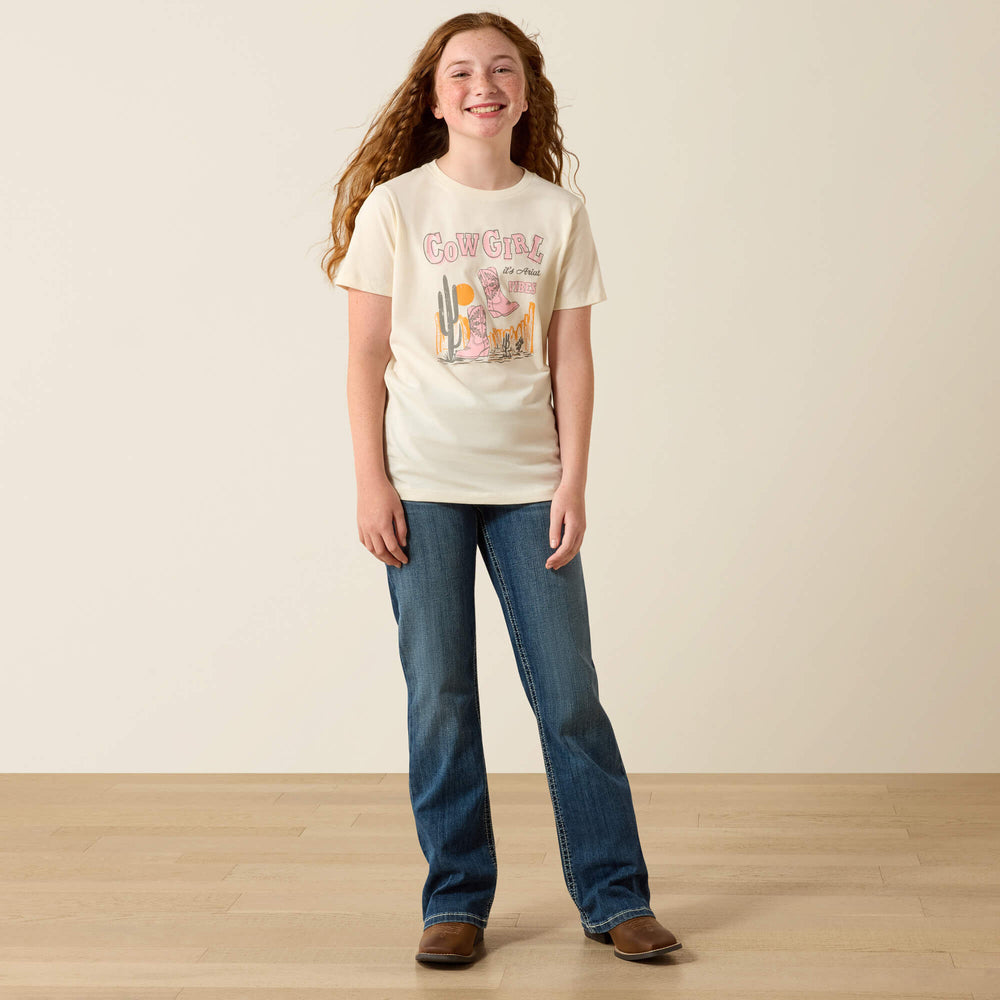 Ariat Cowgirl Vibes T-Shirt Kids - NATURAL