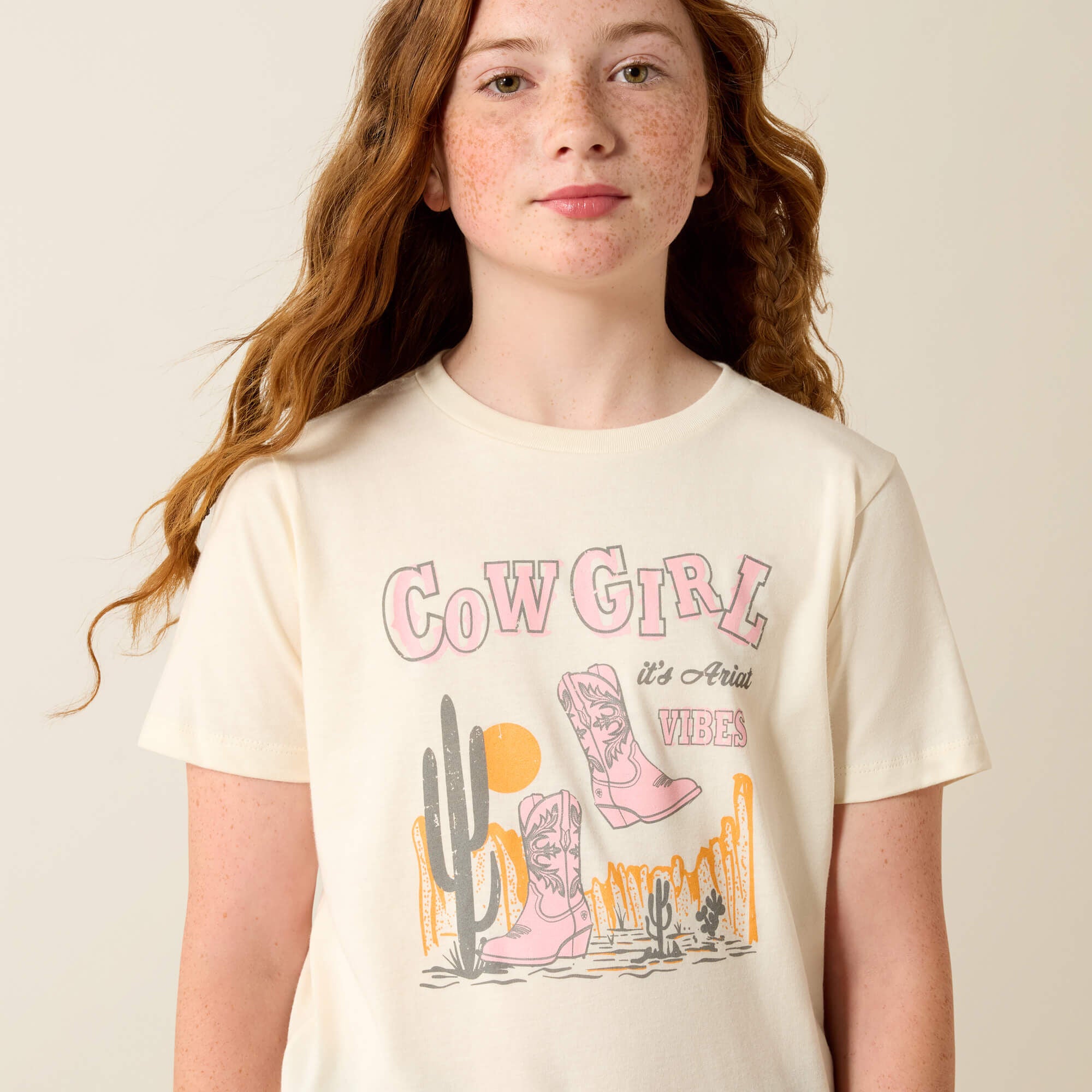 Ariat Cowgirl Vibes T-Shirt Kids - NATURAL