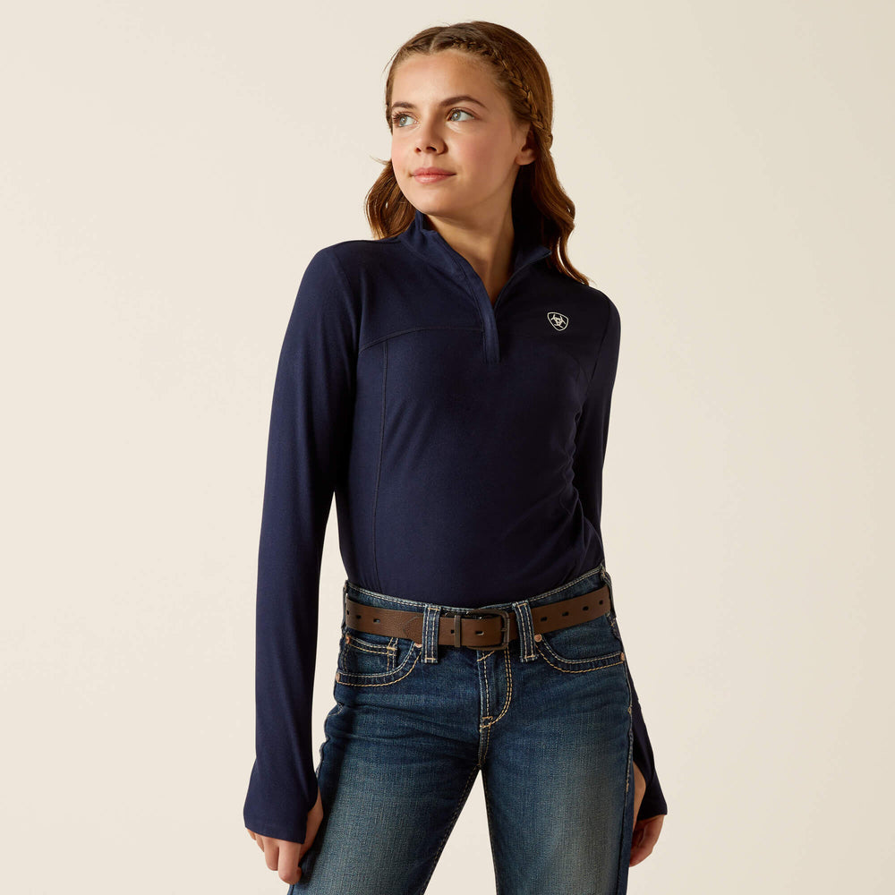 Lowell 3.0 1/4 Zip Baselayer Kids - NAVY