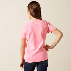 Ariat Spur Script T-Shirt Kids - PINK ICE