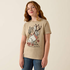 Ariat Jackalope T-Shirt Kids - OATMEAL HEATHER
