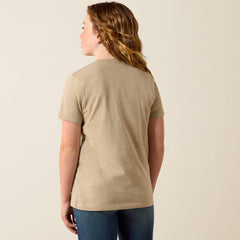 Ariat Jackalope T-Shirt Kids - OATMEAL HEATHER