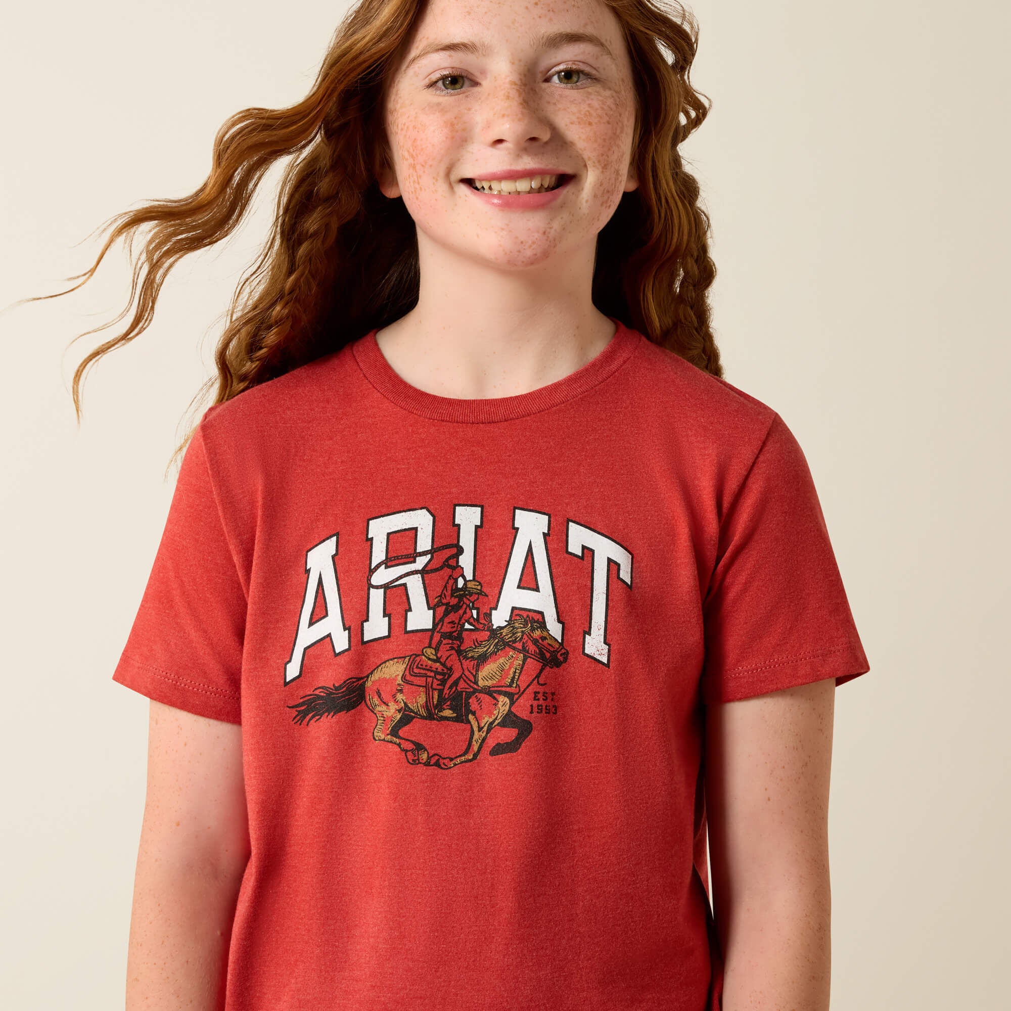 Ariat Cowgirl Rider T-Shirt Kids - TABASCO