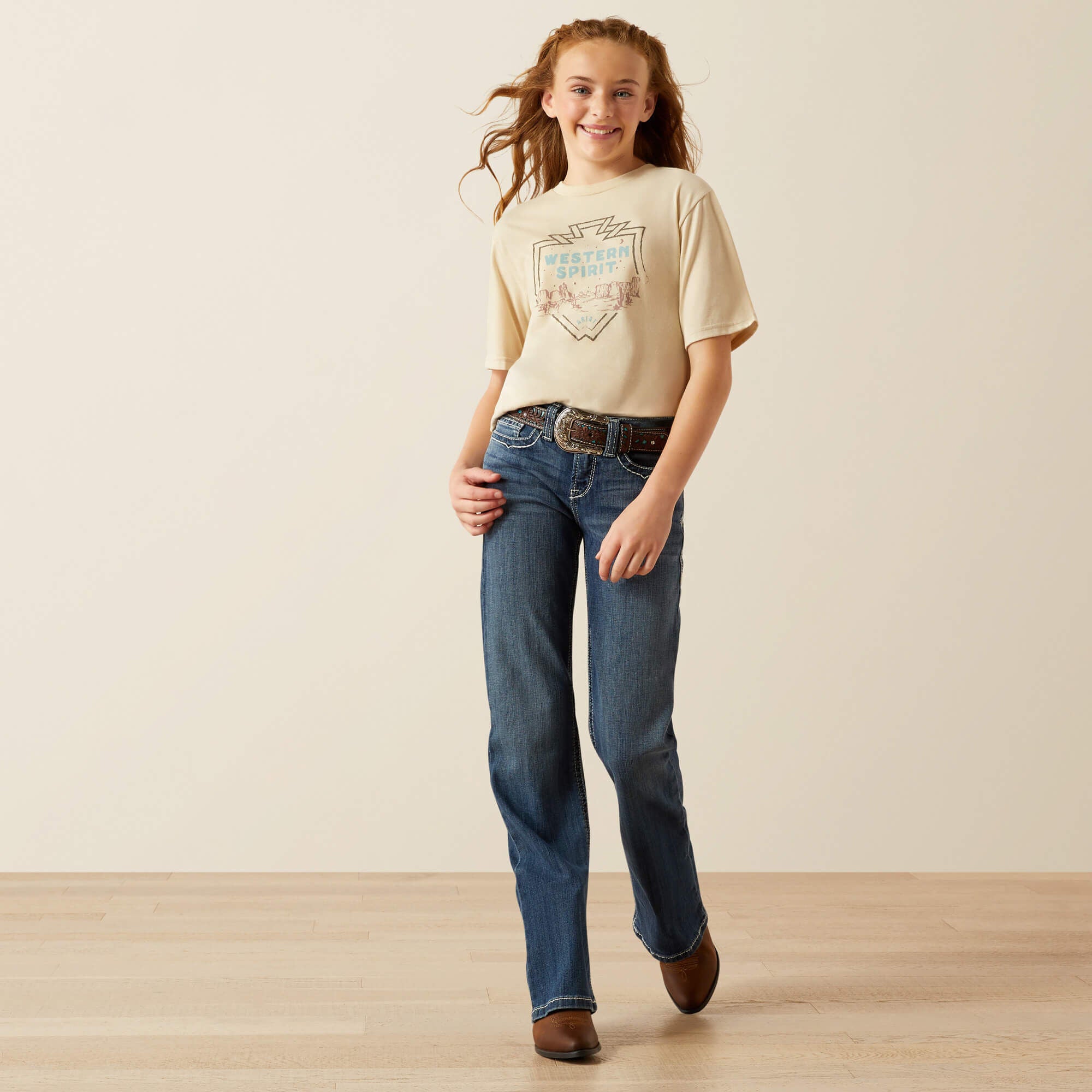 Ariat Western Spirit T-Shirt Kids - NATURAL