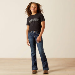 Ariat Boot Stitch Logo T-Shirt Kids - BLACK