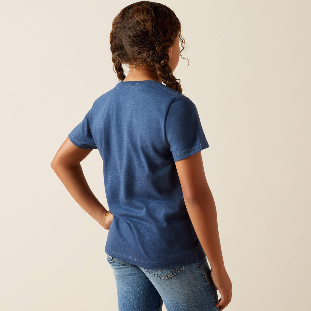 Ariat Bull Night Sky T-Shirt Kids - NAVY HEATHER