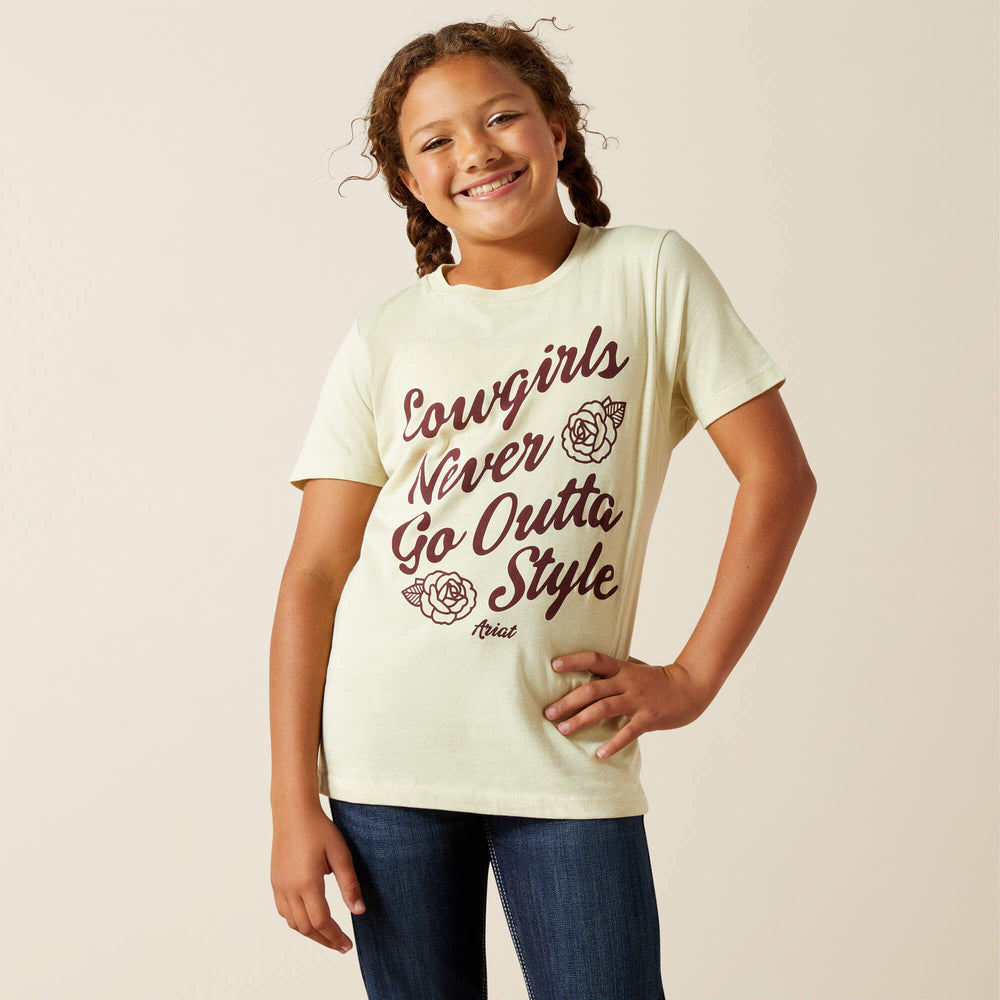 Ariat Never Outta Style T-Shirt Kids - WHEAT