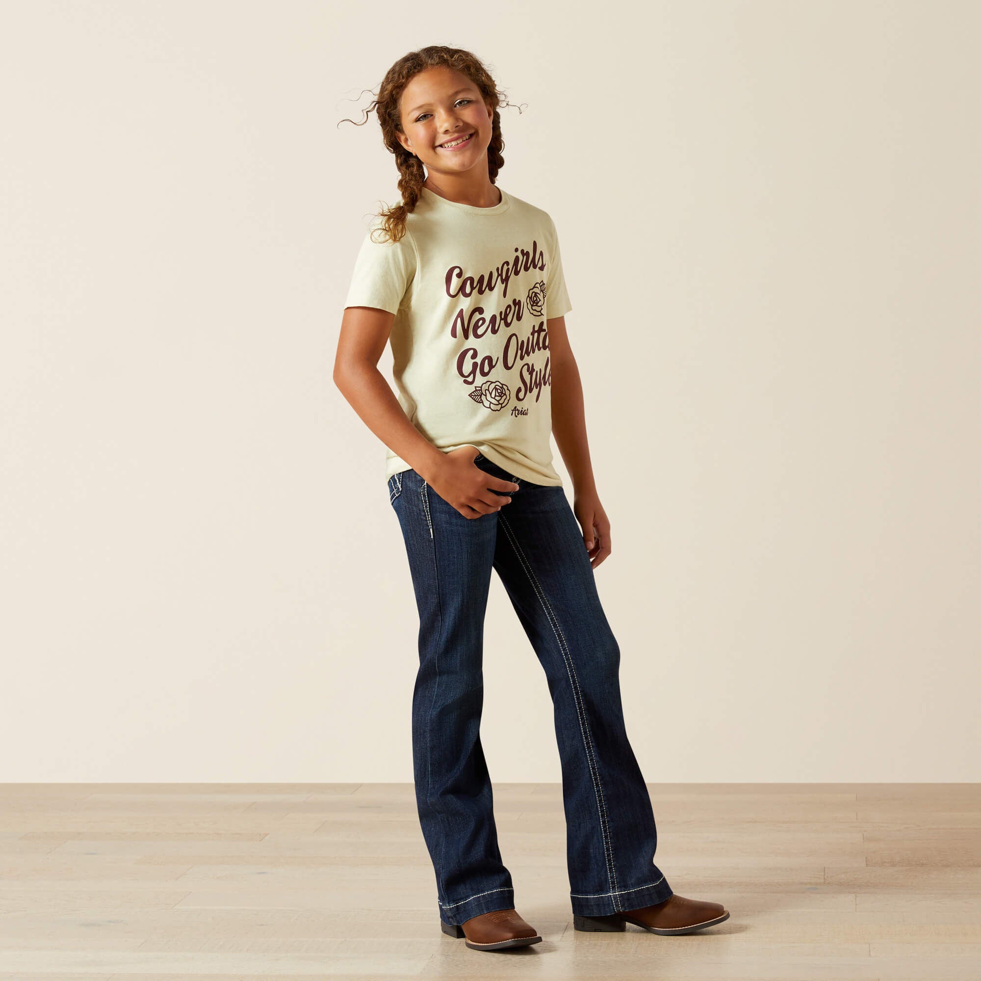 Ariat Never Outta Style T-Shirt Kids - WHEAT