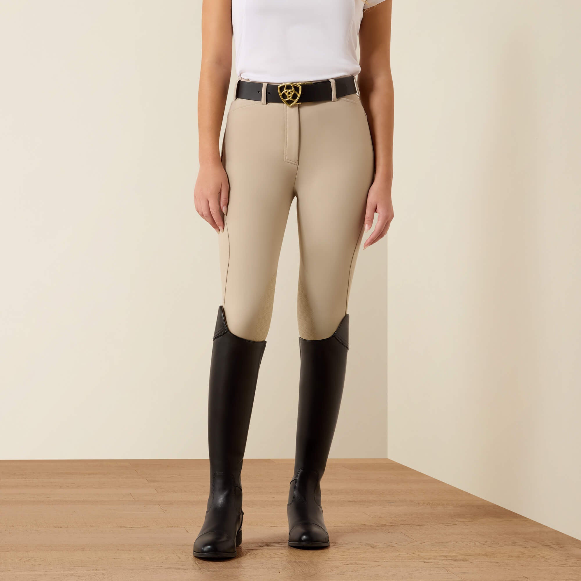 Tri Factor EQ Grip Knee Patch Breech Kids - TAN