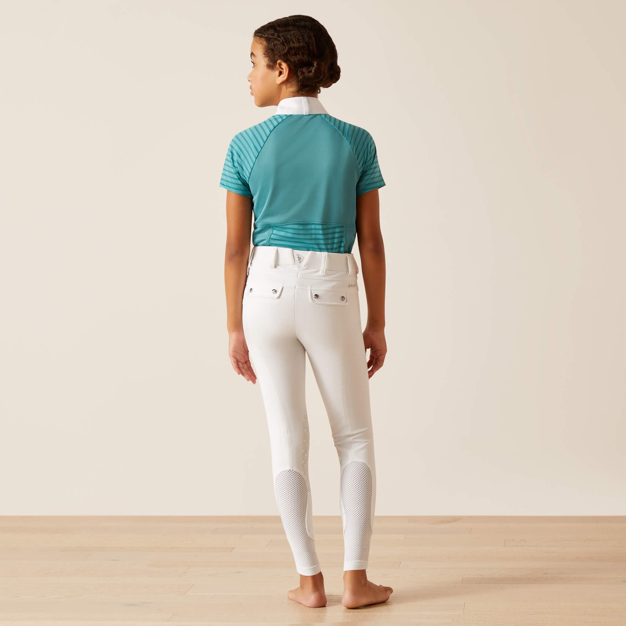 Tri Factor Grip Knee Patch Breech Kids - WHITE