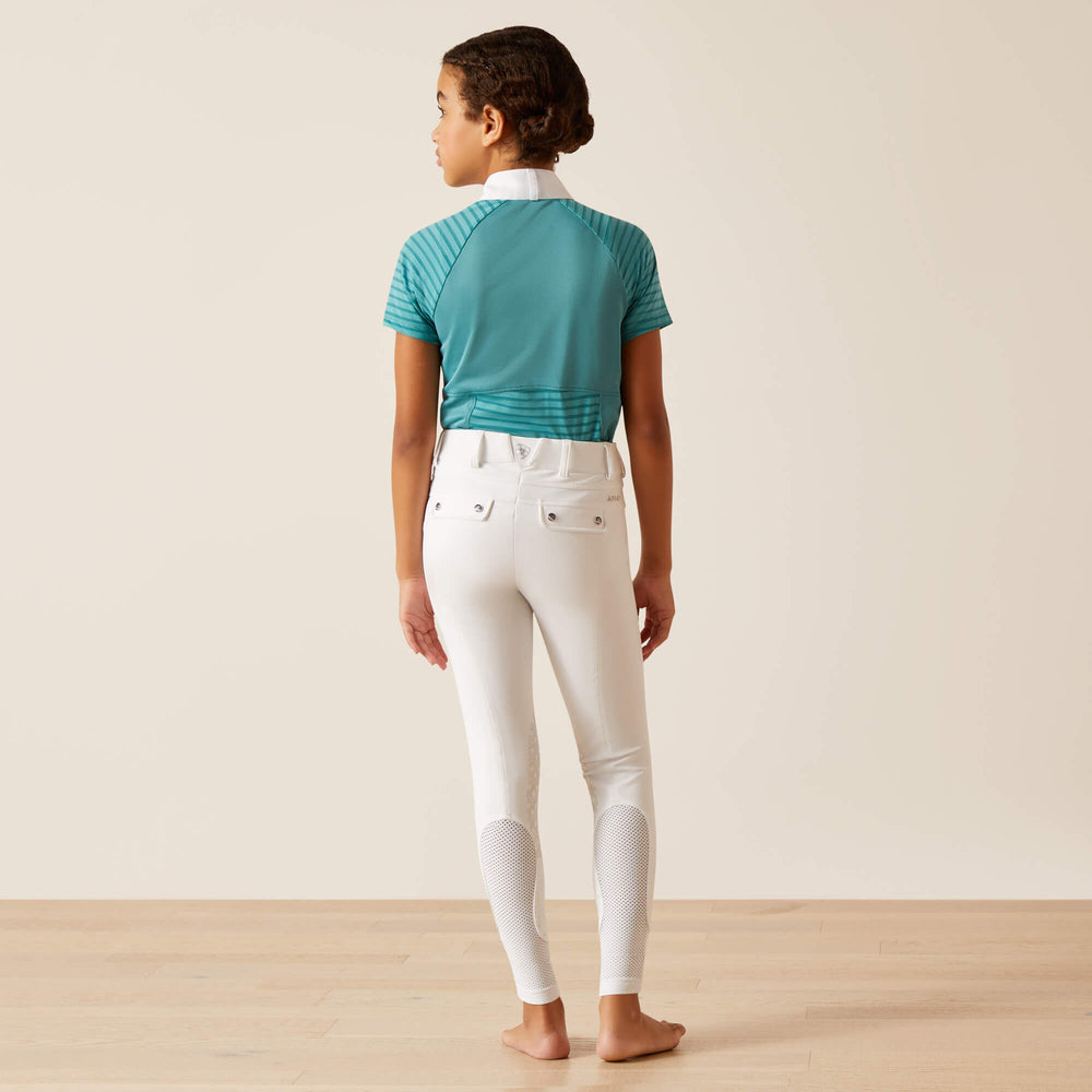 Tri Factor Grip Knee Patch Breech Kids - WHITE