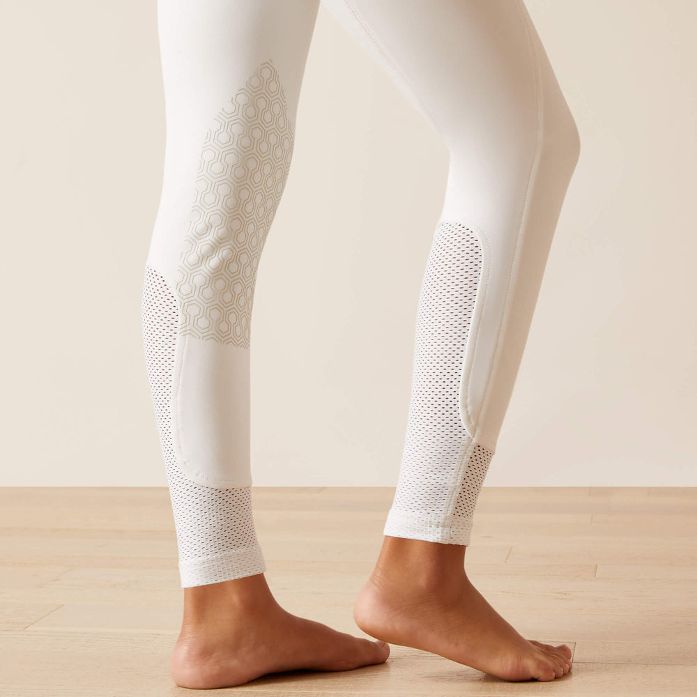 Tri Factor Grip Knee Patch Breech Kids - WHITE