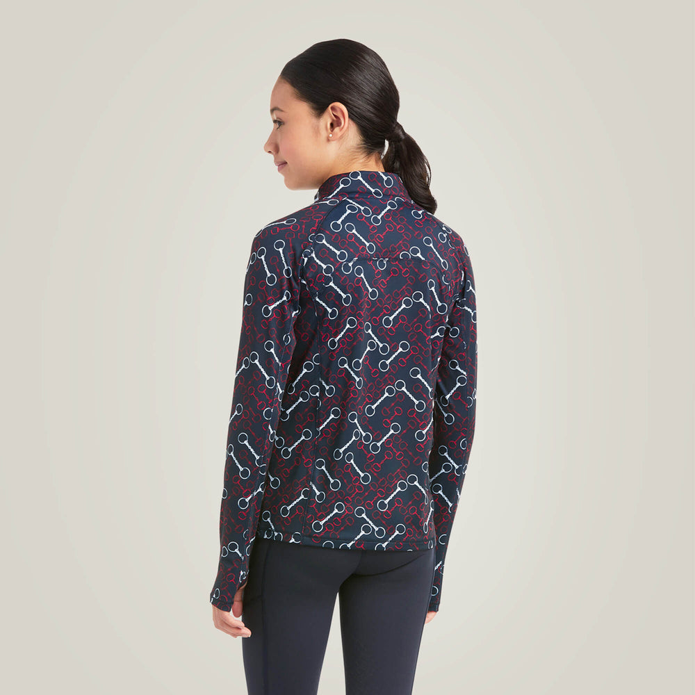 Lowell 2.0 1/4 Zip Baselayer Kids - TEAM PRINT