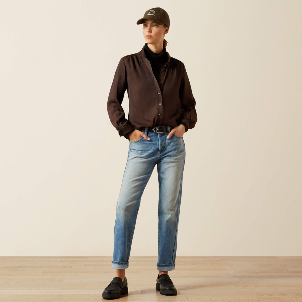 Kildwick Blouse - COFFEE BEAN