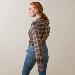 Clarion Blouse - MOLE PLAID