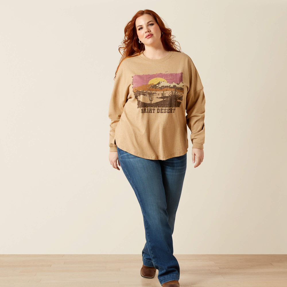 Canvas Oversized T-Shirt - DARK HEATHER OATMEAL