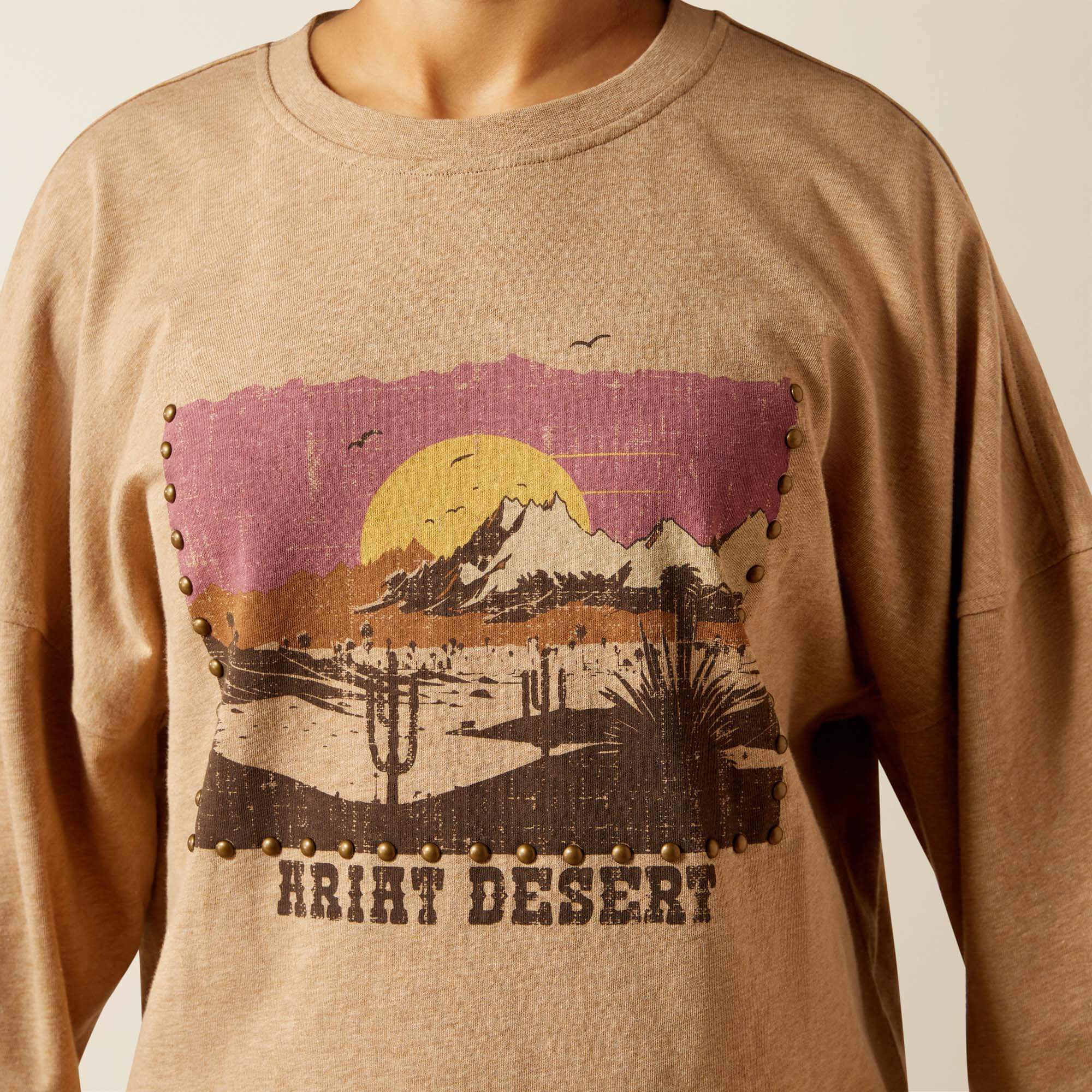 Canvas Oversized T-Shirt - DARK HEATHER OATMEAL