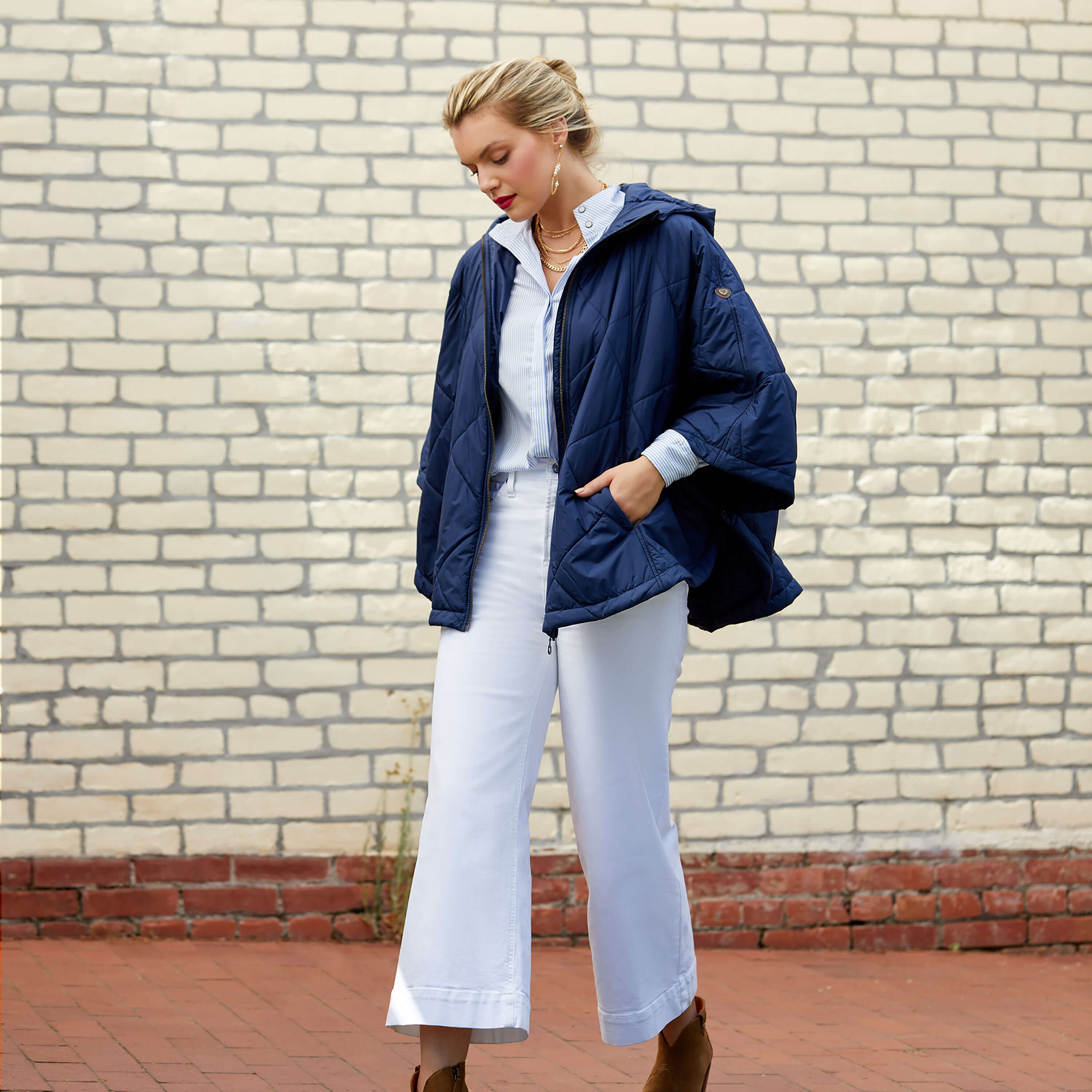 Ultra High Rise Countryside Wide Leg Crop Jeans - WHITE