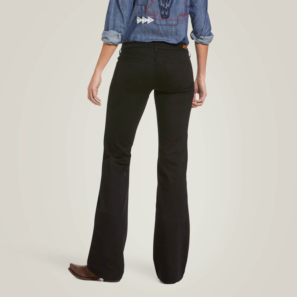 Trouser Mid Rise Forever Wide Leg Pant - RINSE