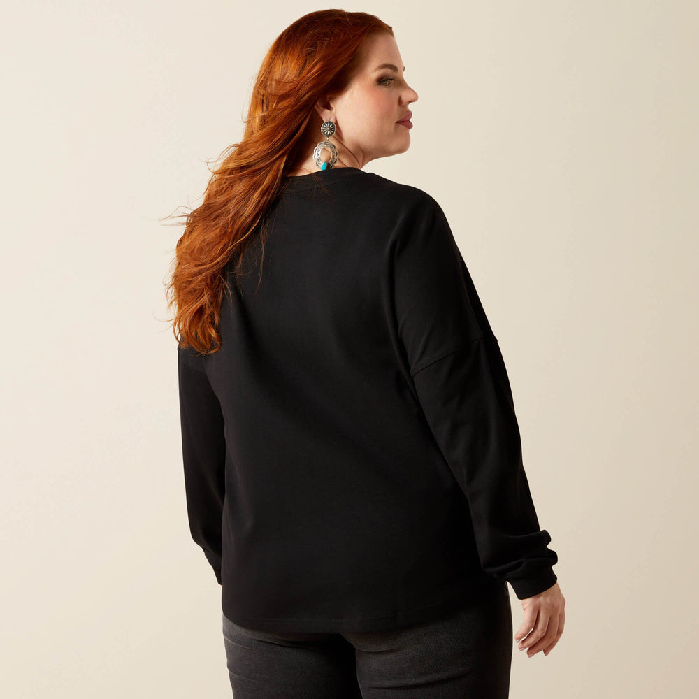 Canvas Oversized T-Shirt - BLACK
