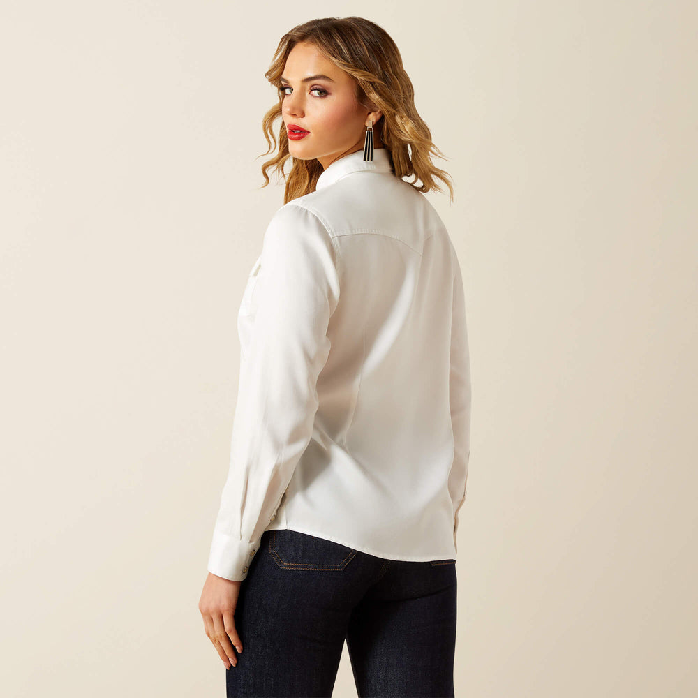Timeless Western Shirt - CLOUD DANCER