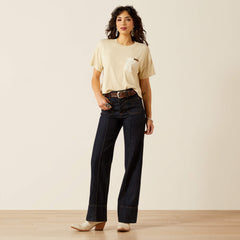 Ultra High Rise Tomboy Western Utility Wide Leg Jean - RINSE