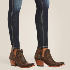 R.E.A.L. Mid Rise Stretch Outseam Ella Skinny Jean - CELESTIAL