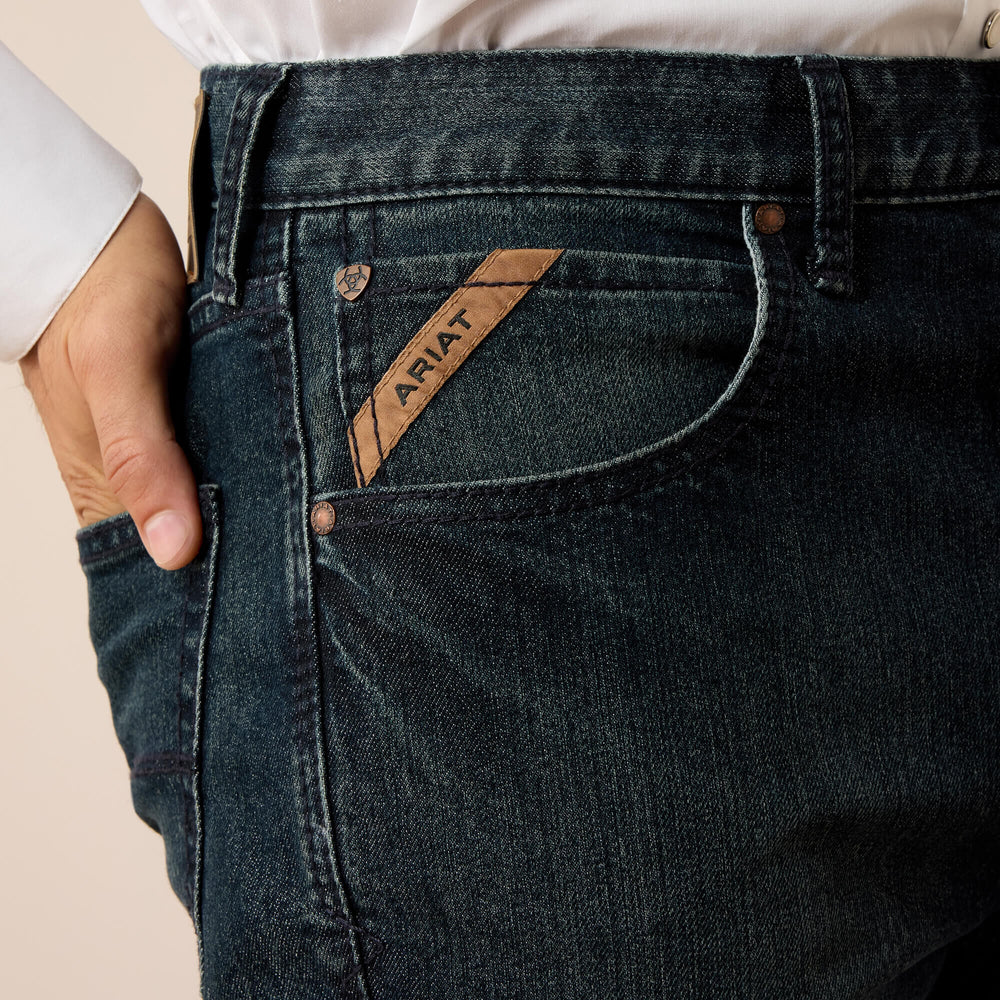 M7 Slim Hansen Classic Rise Straight Leg Jeans - BLACKSTONE