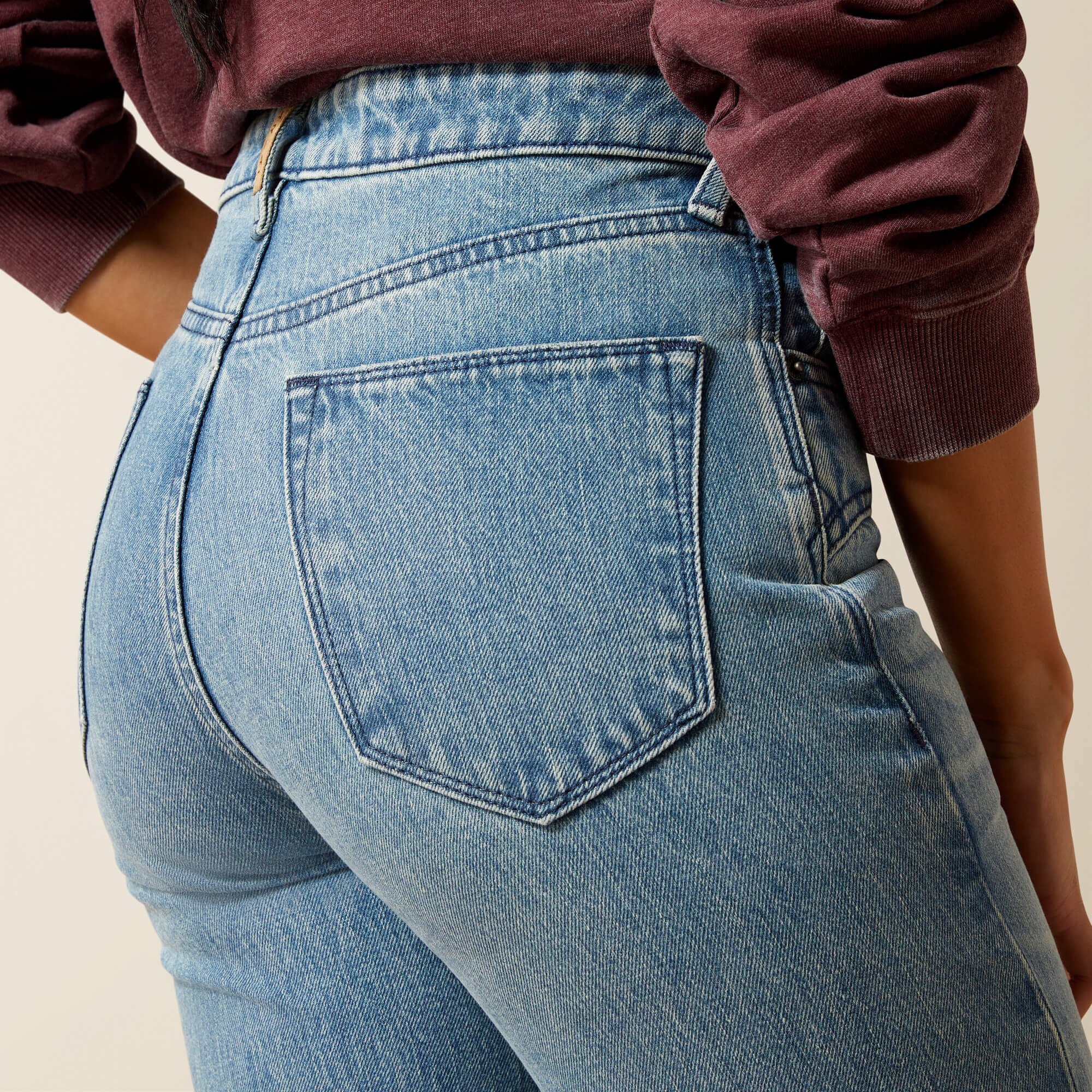 Ultra High Rise Cheyenne Yoke Tomboy Straight Leg Jean - CANDY