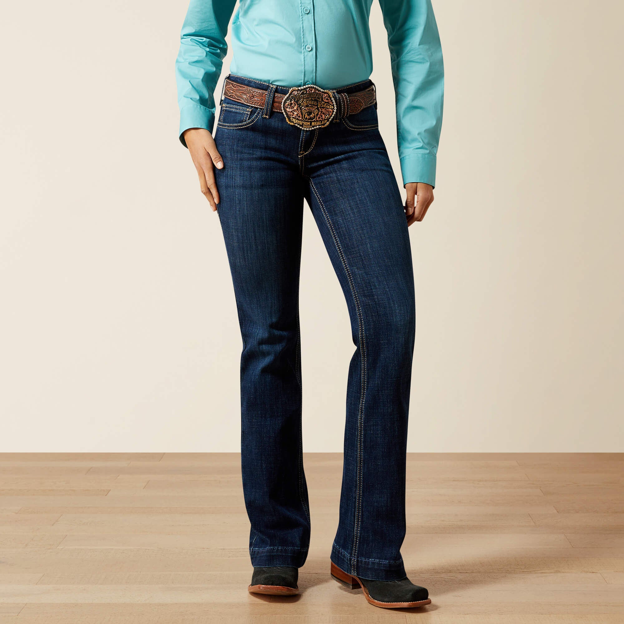 Mid Rise Cindy Trouser Jeans - SALINAS